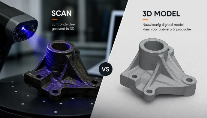 CAD-model op basis van 3D scan